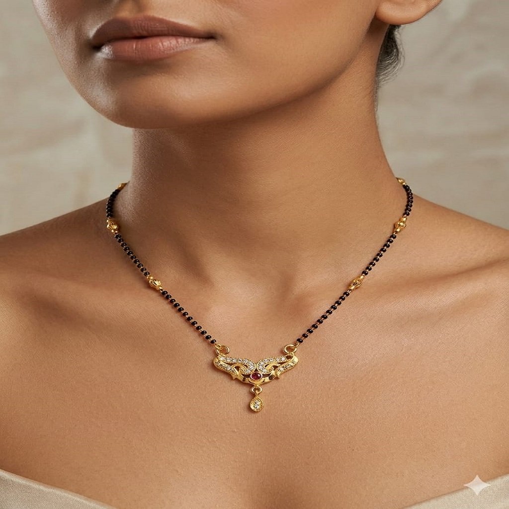 WhatsApp Image 2026-05-24 at 1.28.28 AM Elegant Gold-Tone Daily Wear Mangalsutra - Image 1
