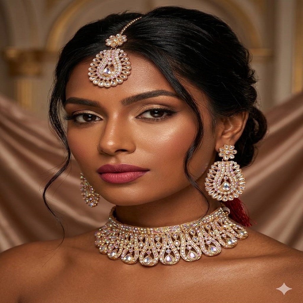 WhatsApp Image 2026-05-26 at 8.58.32 PM Royal Traditional Heavy Necklace Set for Women - Image 1