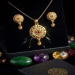 Premium Gold Plated Pendant Set for Women with Earrings - Image 3