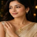 Premium Gold Plated Pendant Set for Women with Earrings - Image 4
