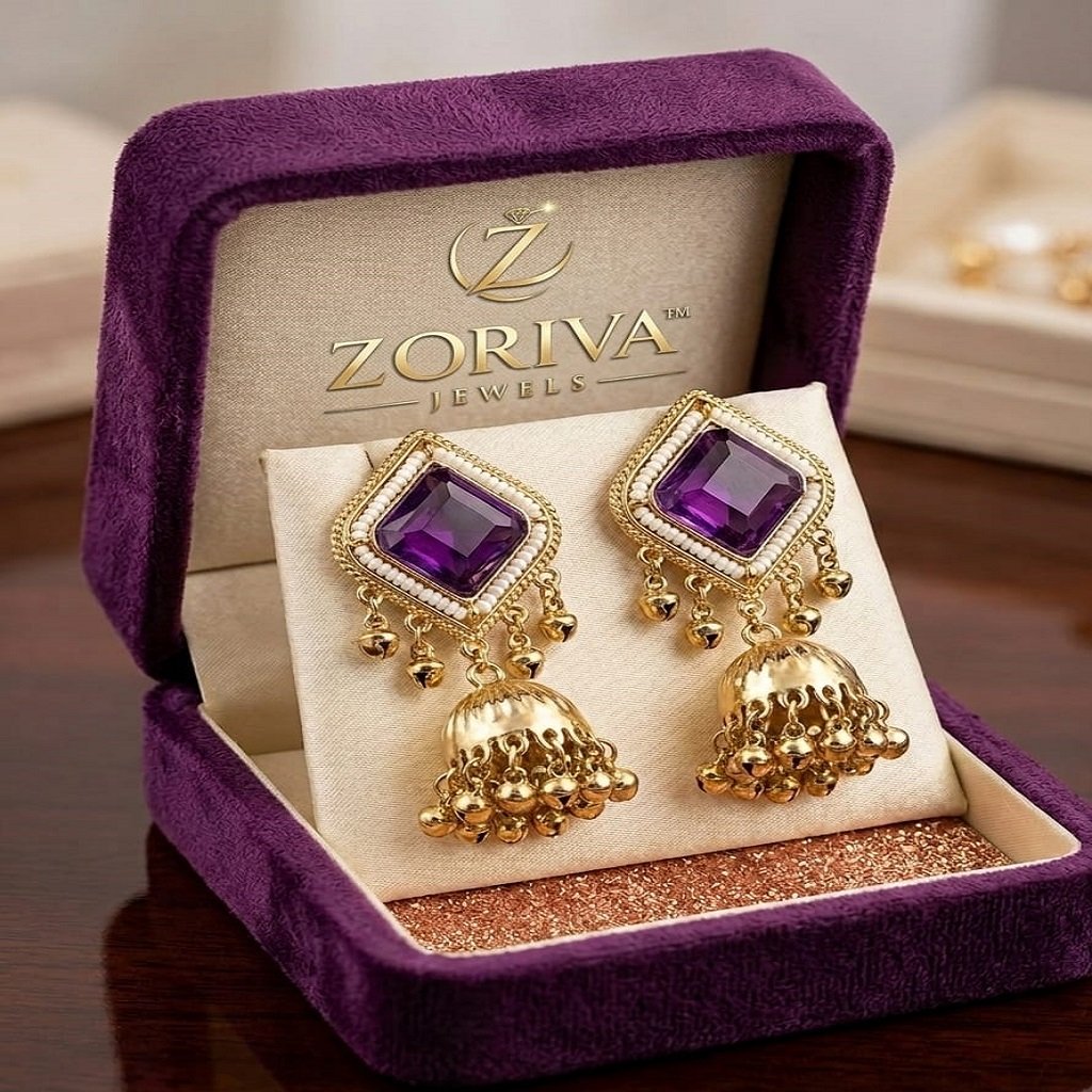 WhatsApp Image 2026-06-02 at 12.16.29 PM (1) Traditional Heavy Jhumkas for Women | Wedding & Party Wear Earrings - Image 1