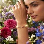 Premium wine color  Crystal Bracelet – Lightweight & Stylish - Image 2