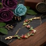 Luxury Gold Finish Party Wear Bracelet for Women & Girls - Image 3