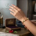 Luxury Gold Finish Party Wear Bracelet for Women & Girls - Image 2