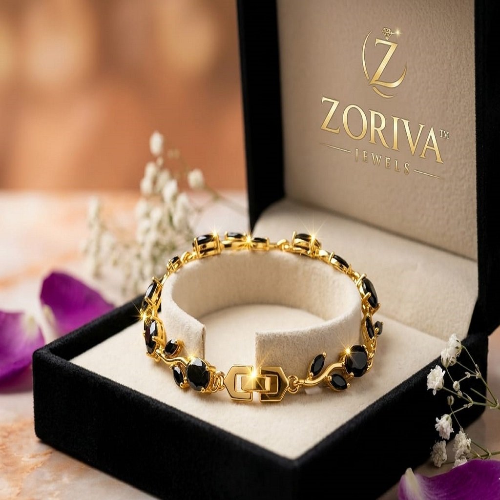 WhatsApp Image 2026-06-03 at 12.06.02 PM (1) Traditional Black Stone Bracelet for Wedding & Festive Wear - Image 1