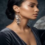 Trendy Drop Earrings | Modern Fashion Jewellery Collection - Image 3
