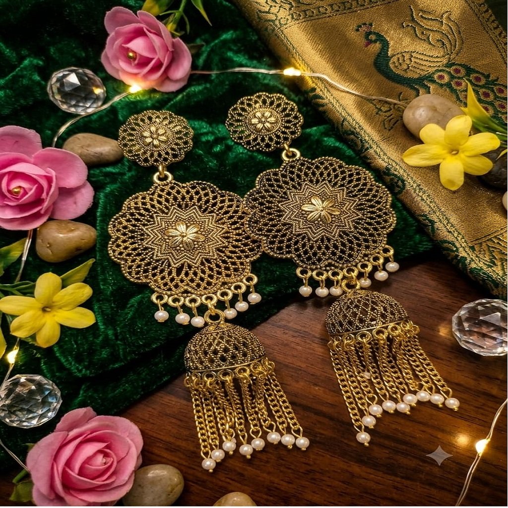 WhatsApp Image 2026-06-09 at 2.33.37 PM Designer Long Earrings for Women & Girls | Party Wear Collection - Image 1