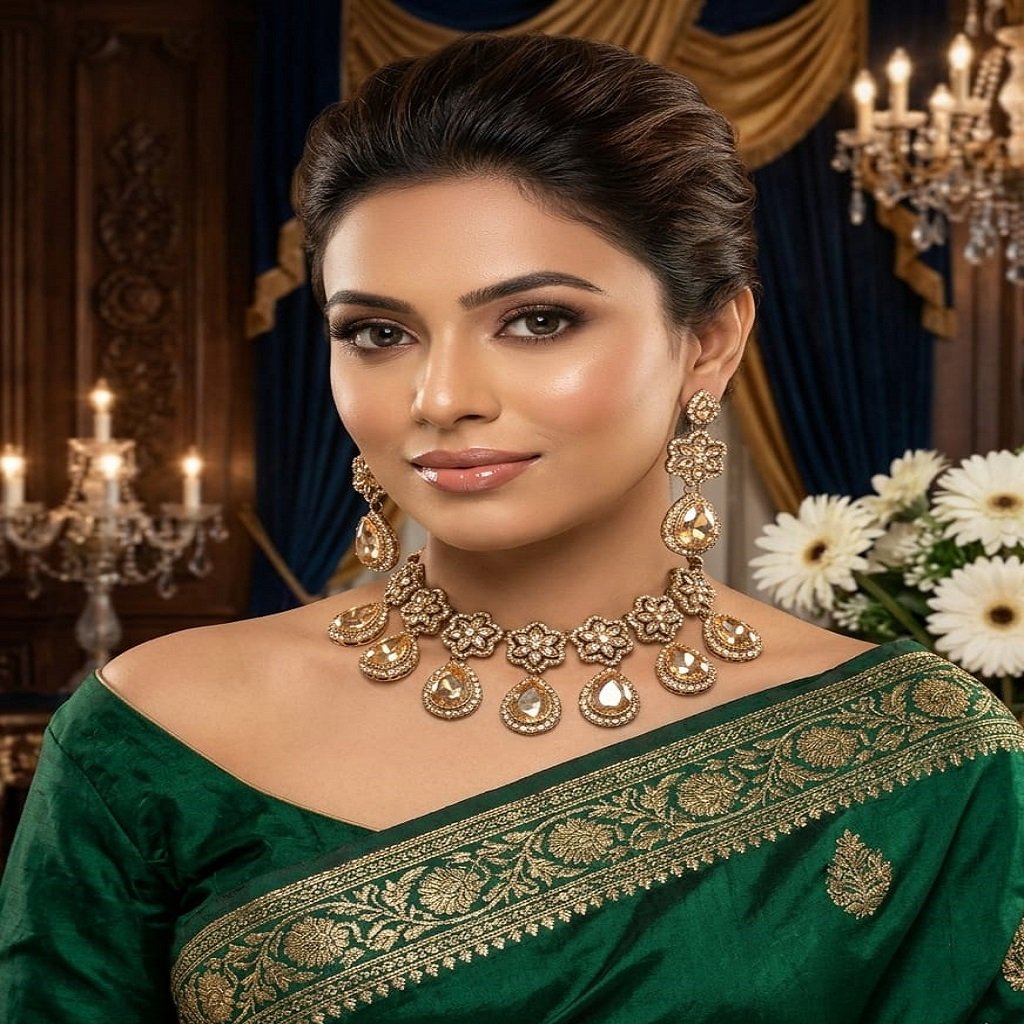 WhatsApp Image 2026-06-11 at 11.39.28 AM Premium Bridal Necklace Set with Earrings | Party Wear Jewellery - Image 1