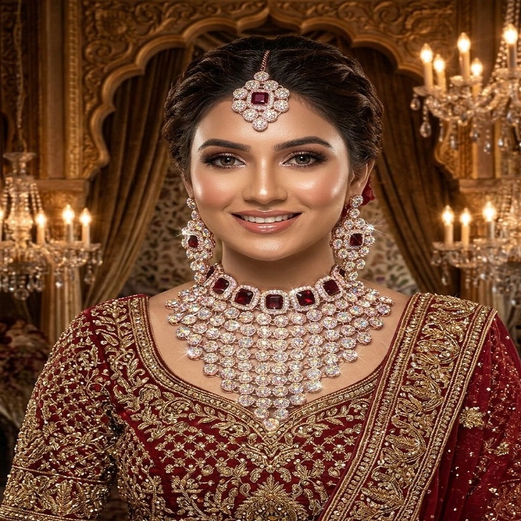 WhatsApp Image 2026-06-11 at 11.43.40 AM Royal Bridal Jewellery Set for Women | Heavy Designer Necklace - Image 1