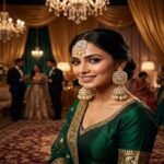 Premium Bridal Kundan Jhumka Set with Matching Maang Tikka - Image 3