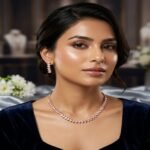 Bright Stone Party Wear Necklace Set with Earrings for Women | Designer Jewelry Set - Image 2