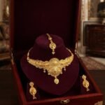 Gold Plated Necklace Set with Earrings & Maang Tika for Women | Bridal Jewellery