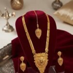 Luxury Bridal & Party Wear Necklace Set with Matching Earrings & Maang Tikka