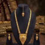 Luxury Bridal & Party Wear Necklace Set with Matching Earrings & Maang Tikka - Image 2