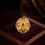 Designer Big Size Ring for Women & Girls | Micro Gold Plated Jewelry Luxury Micro Gold Plated Cocktail Ring | Bridal & Party Wear Ring - Image 2