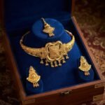 Traditional Micro Gold Plated Bridal Jewellery Set for Women & Girls - Image 3